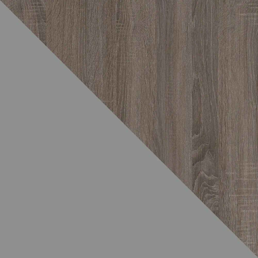 Măsuță de cafea gri/în culoare naturală cu aspect de lemn de stejar 89x89 cm Carver – Støraa