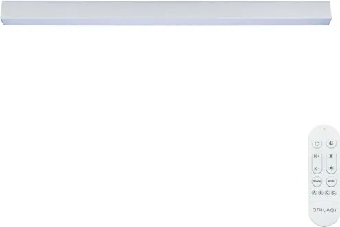 Brilagi - Plafonieră LED reglabilă SLEEKLINE LED/40W/230V Wi-Fi Tuya argintiu+telecomandă