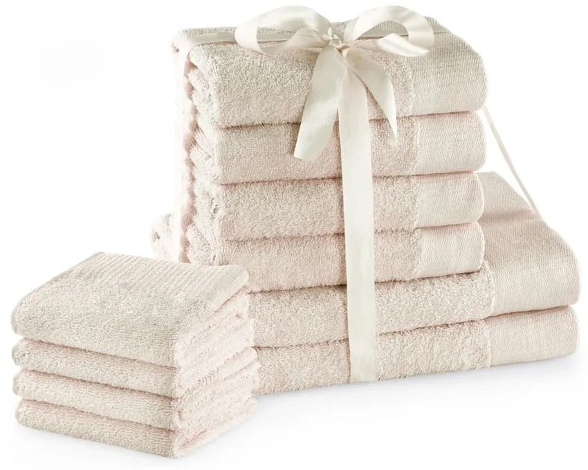 Prosoape de baie crem 10 buc. din bumbac din frotir Amari – Restilo