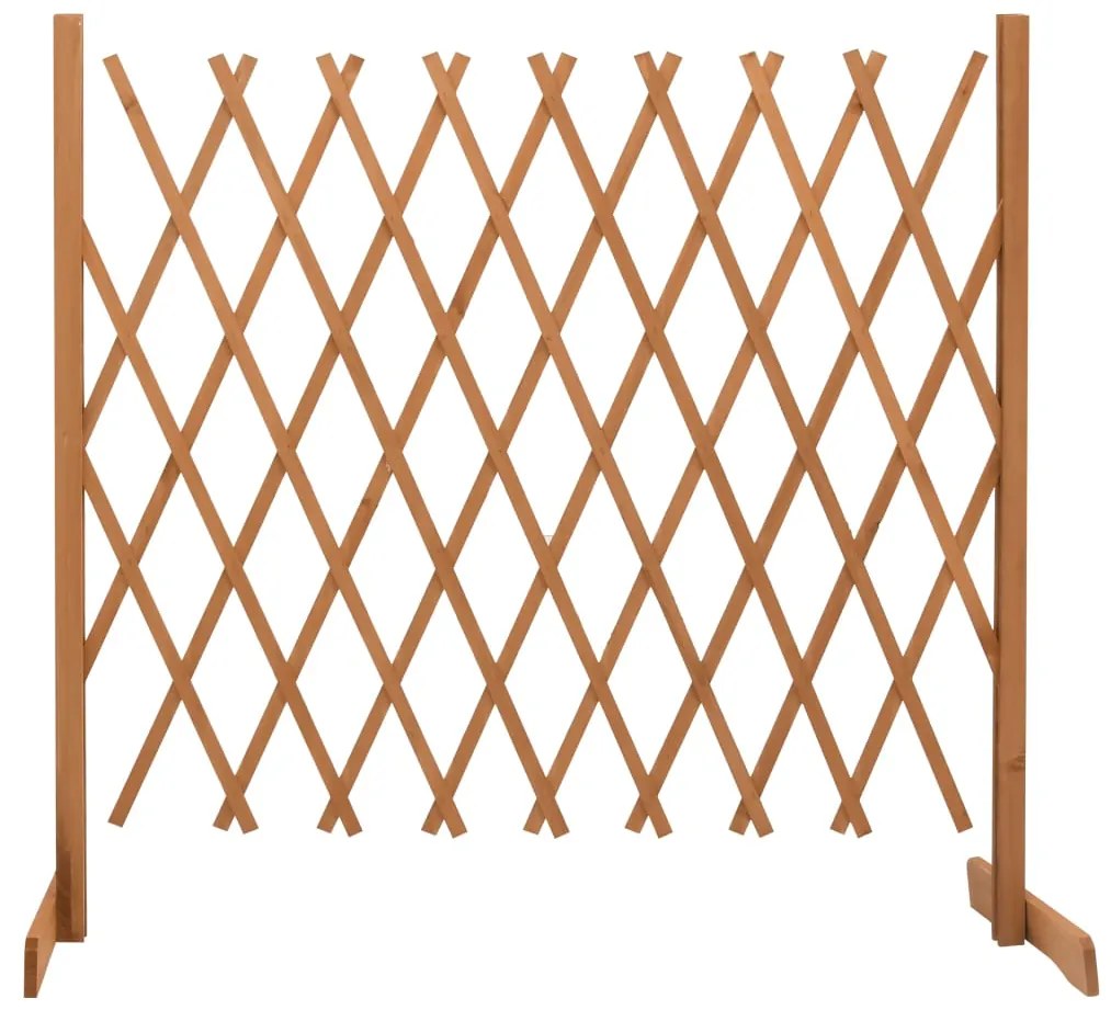 314828 vidaXL Gard cu zăbrele de grădină, portocaliu, 180x100 cm, lemn brad