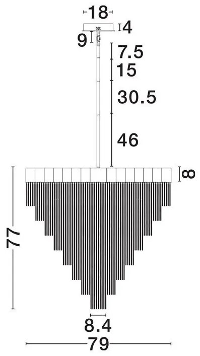 Lustra LED suspendata design modern REVIA negru