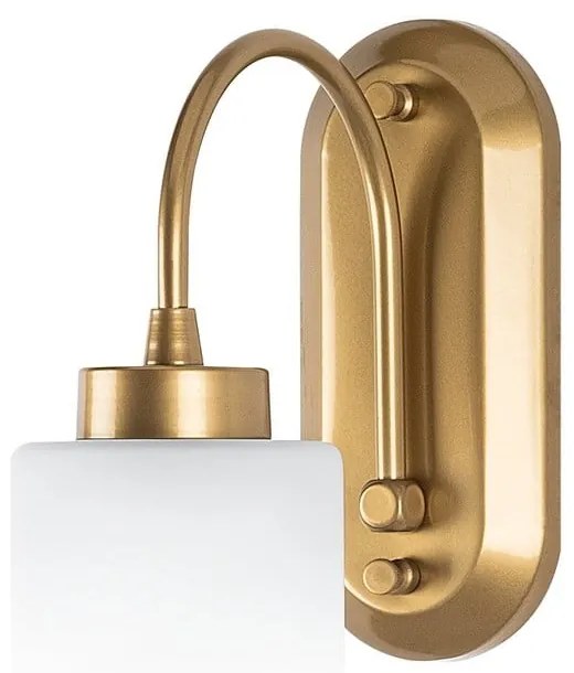 Aplică de perete albă/aurie ø 10 cm Hemikilo – Opviq lights