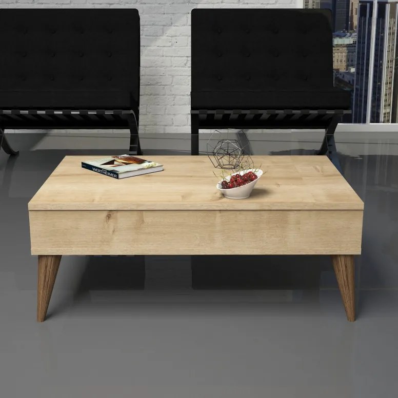 Set Comoda TV si Masuta de Cafea Living Best Oak