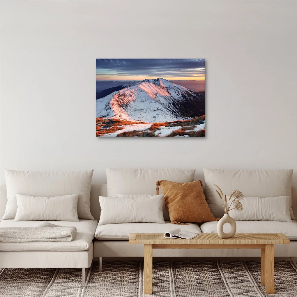 Tablou - Panoramă montană de iarnă II. (70x50 cm)