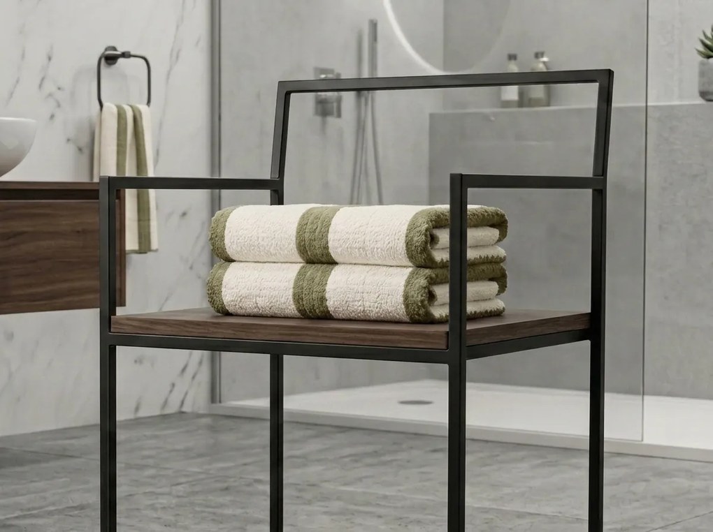 Prosop cu uscare rapida VELMORA 50x100 cm olive, 100% microfibra