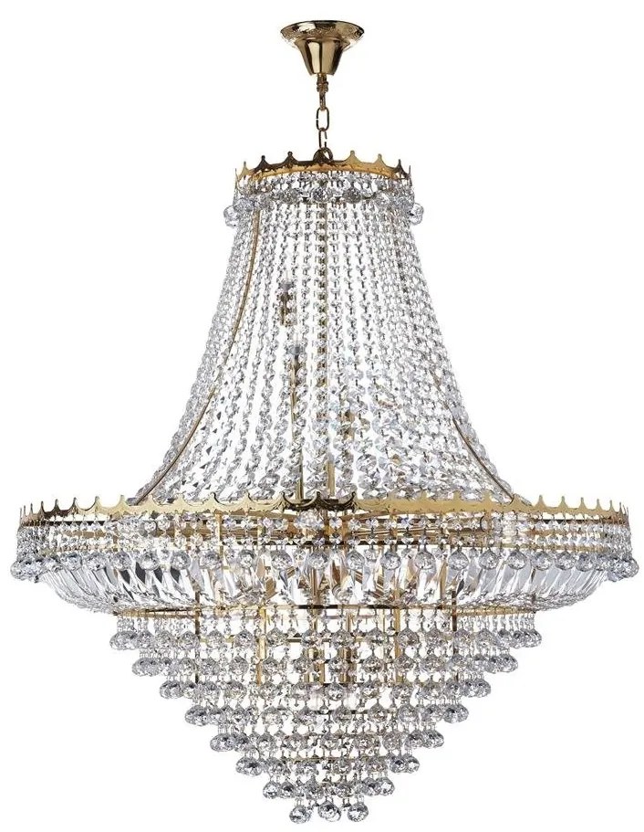 Lustra XXL cristal casa scarii design LUX Versailles 19L auriu