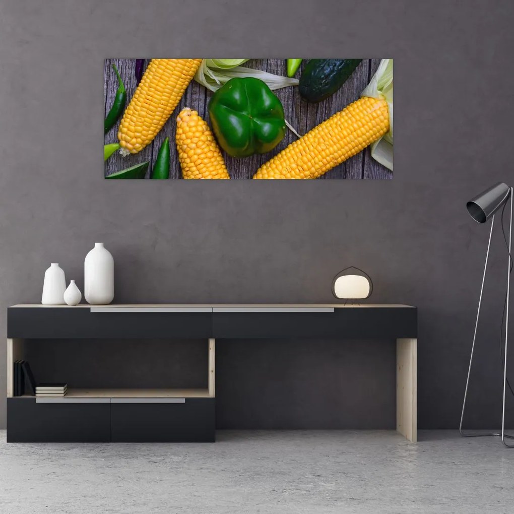 Tablou cu legume (120x50 cm)