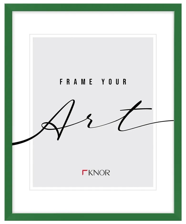 Ramă foto verde de agățat 26x32 cm – knor