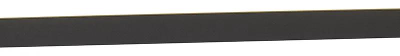 Plafoniera moderna neagra cu LED 40 cm - Liv