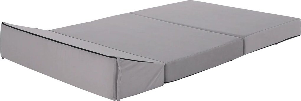 Saltea/scaun pliabil, 2 in 1, gri deschis, VEDIS