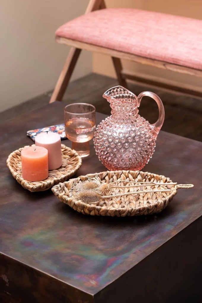 Set 2 cosuri decorative, in forma de fruza, din zambila de apa, Leaf