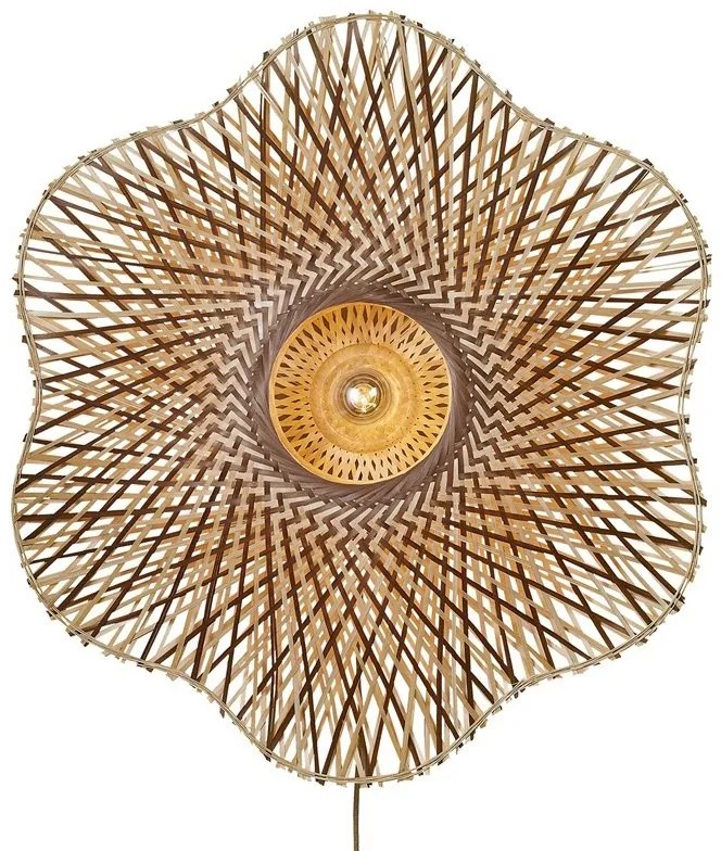 Aplica de perete Eco, Bambus, Madura natural/maro, L
