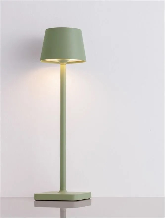 Veioza/Lampa de masa LED portabila exterior IP54 DECK verde