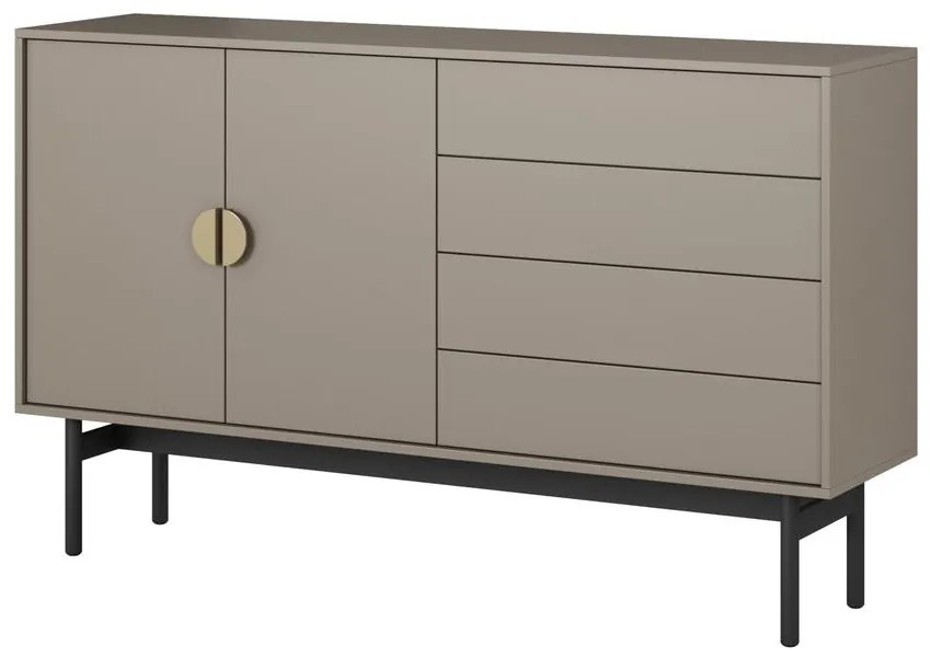 Comodă Stellia S5 (cappuccino + negru). 1099087