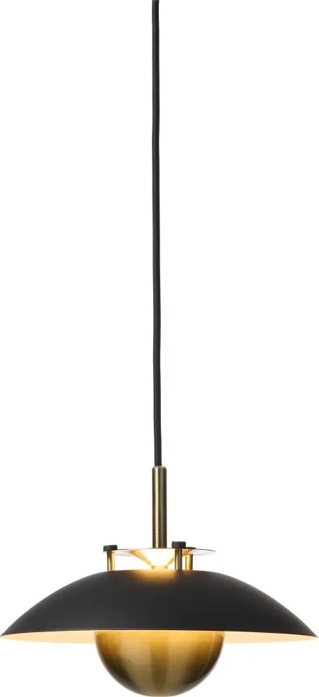 Halo Design 749034-LED Pendul pe cablu STEPP cu dimmer LED/12W/230V Ø24 cm negru/alamă