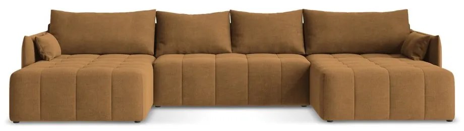 Colțar teracotă extensibil/cu spațiu de depozitare (în formă de "U") Moku – Makamii