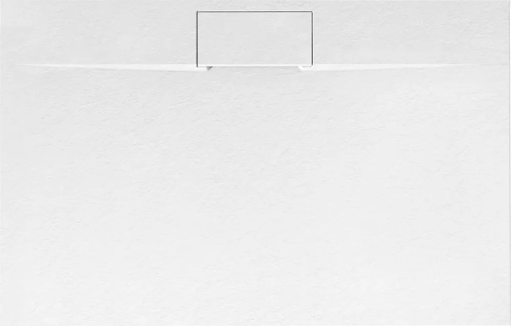 Cadita de dus Bazalt Long 90x120 cm alb