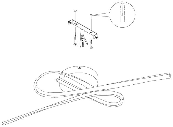 Eglo 99323 - Plafonieră LED SELVINA LED/21W/230V