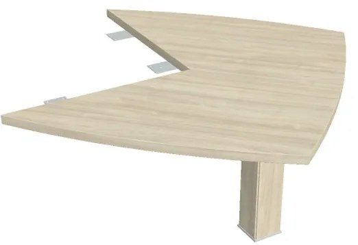 Extensie birou Verno 113 x 113 cm, diagonal, salcâm