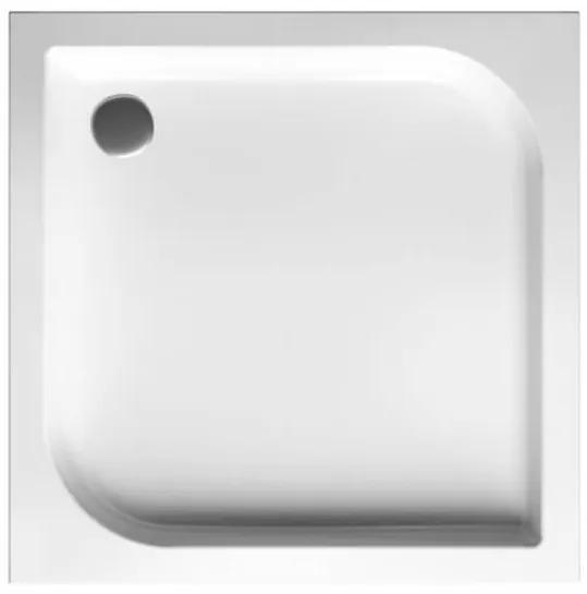 Polimat Tenor cădiță de duș pătrată 90x90 cm alb 00319
