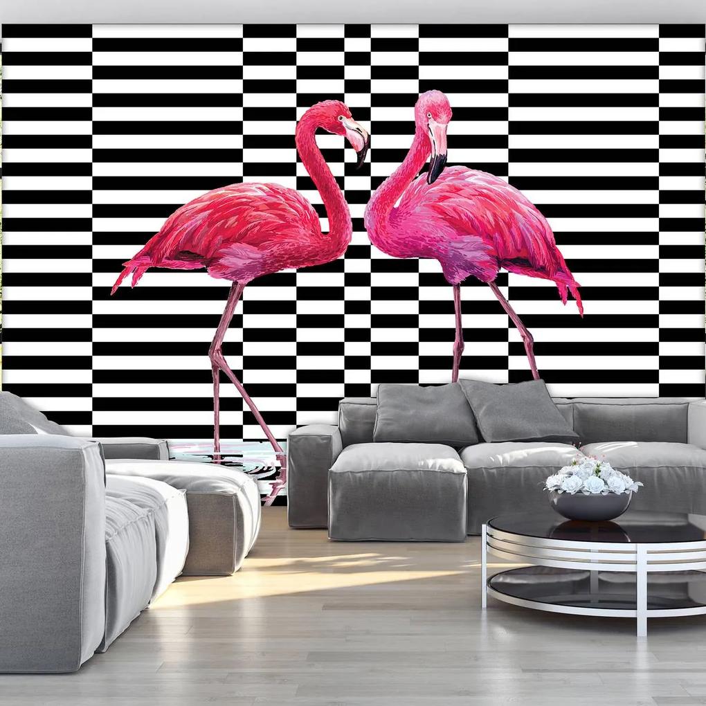 Fototapet - Flamingo 3D (152,5x104 cm), în 8 de alte dimensiuni noi
