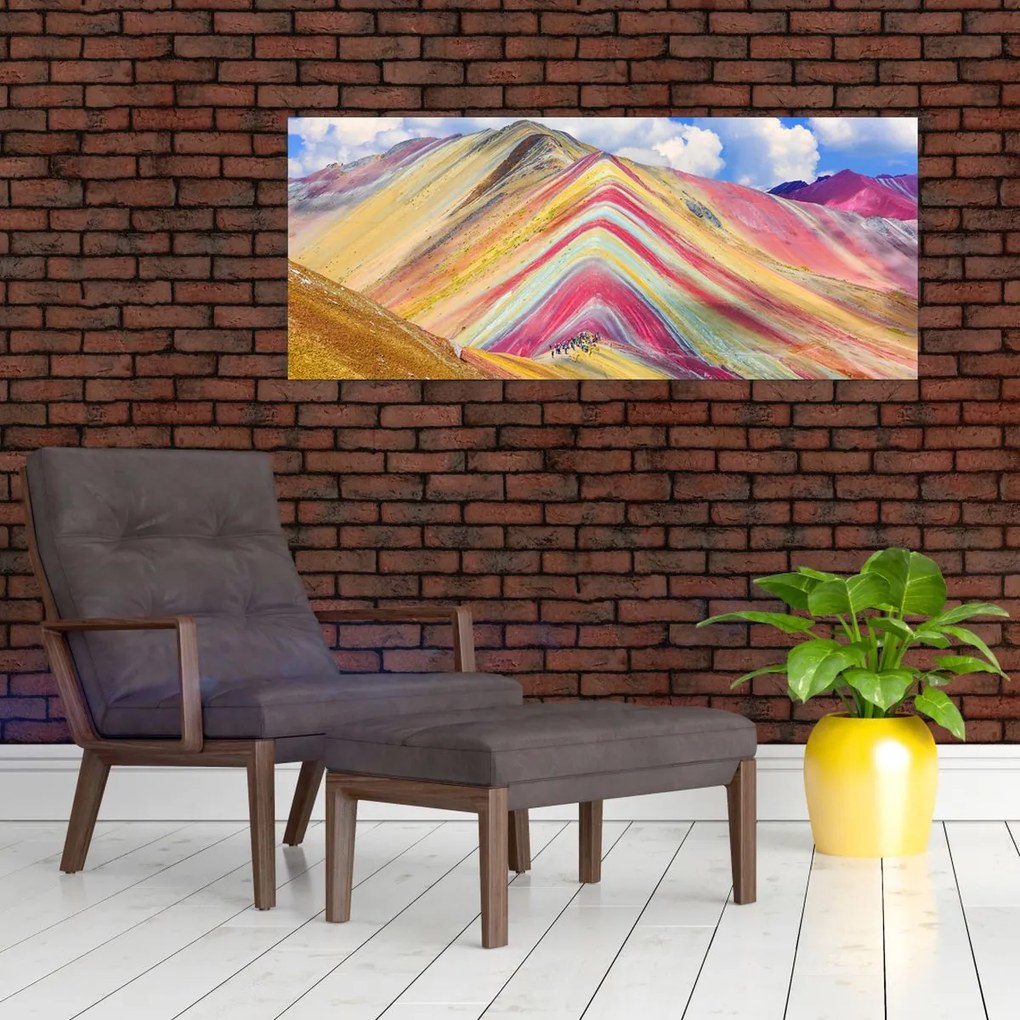 Tablou - Muntele Curcubeu, Peru (120x50 cm)