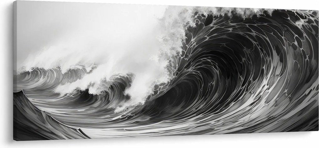 Tablou - Pictura valurilor (120x50 cm)