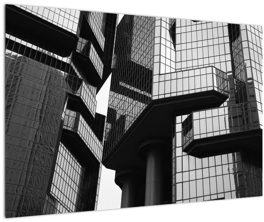 Tablou - Cladiri de sticlă (90x60 cm)