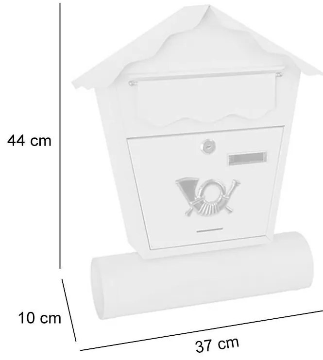 CUTIE POSTALA, ALBA, 44X37X10 CM, NESTOR