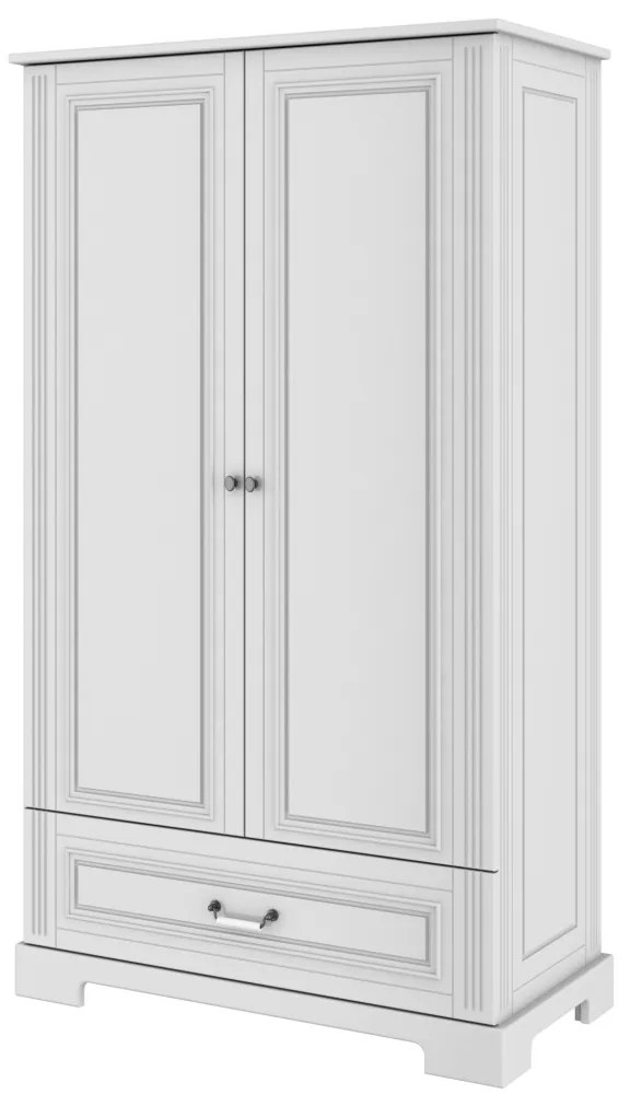 Dulap elegant Ines alb H180 cm