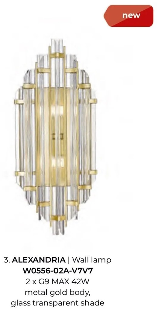 Aplica de perete design modern Alexandria