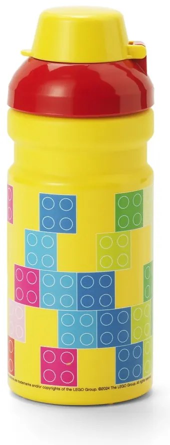 Sticlă pentru copii galbenă 390 ml Brick – LEGO®