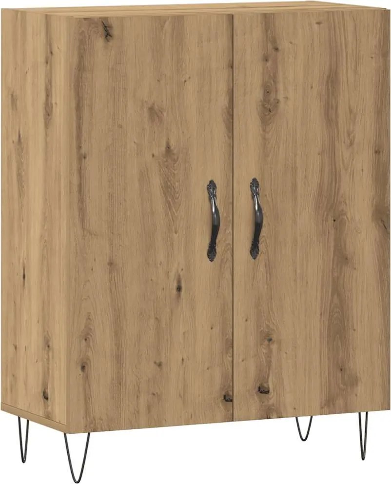 vidaXL Dulap, stejar artizanal, 69,5x34x90 cm, lemn prelucrat
