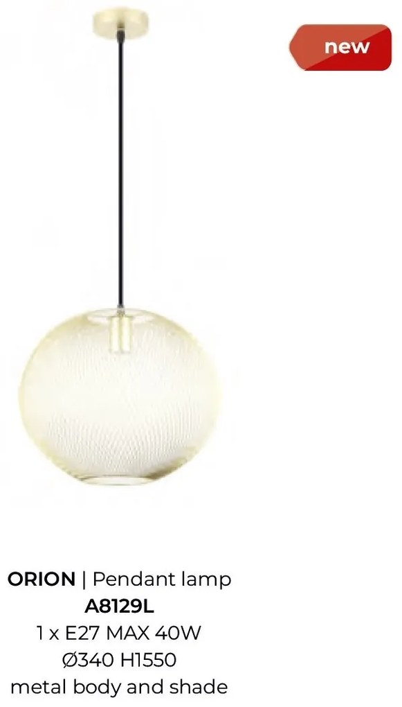 Lustra / Pendul metalic design decorativ ORION
