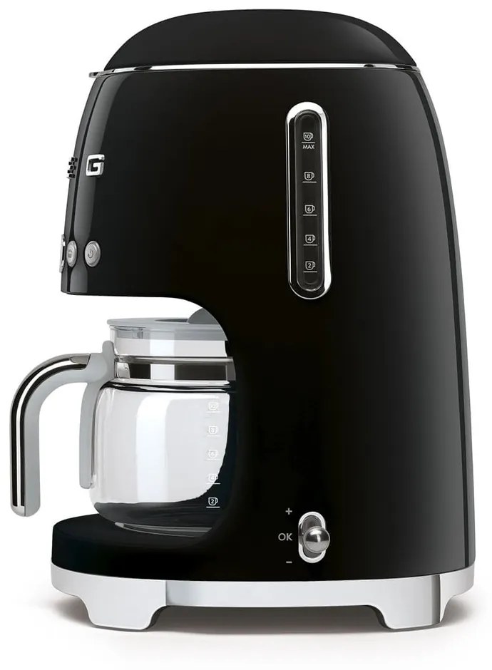 Aparat de cafea negru cu filtru 50's Retro Style - SMEG