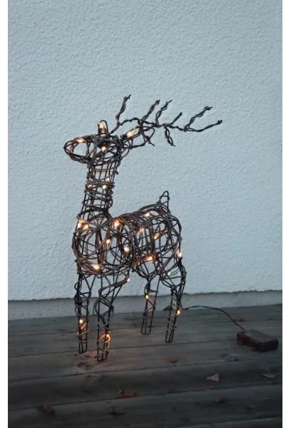 Decorațiune LED de Crăciun de exterior VIXEN 24xLED/0,06W/3xAA IP44 Eglo 411137