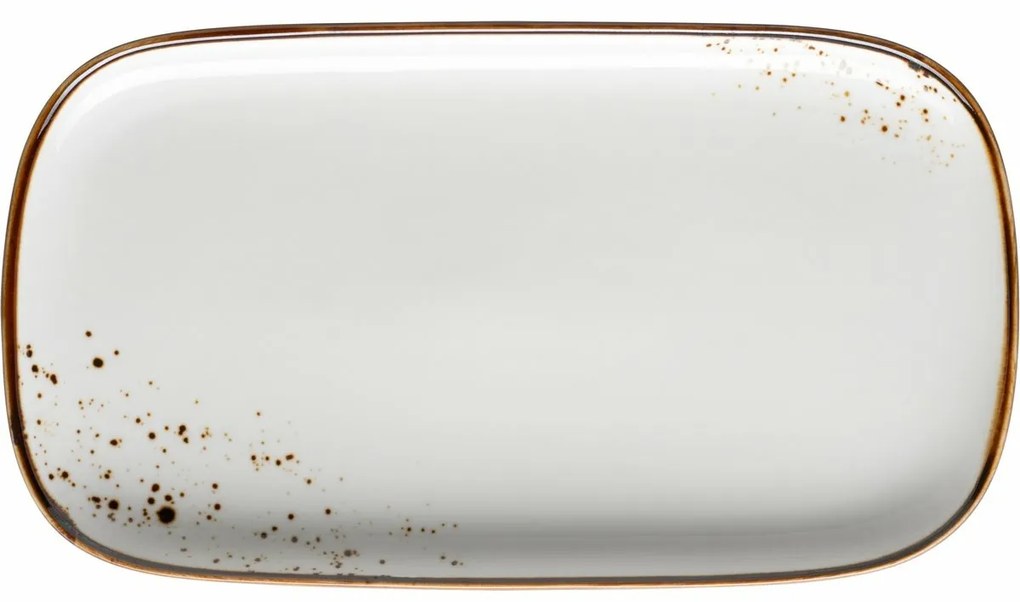 Mäser Tava dreptunghiulară Pintar White cu punctemaro 25 x 14 x 2 cm, S