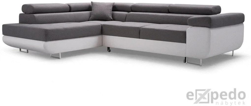 Supermobel Coltar extensibil ASTON, 273x70/85x203, sioux 1115/lux 23, colt pe stanga