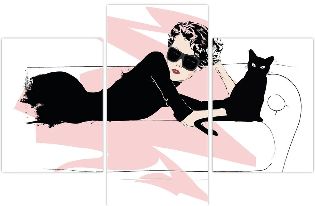 Tablou - Doamnă de modă (90x60 cm)