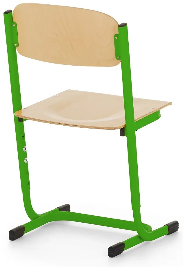 Scaun de scoala Denis, reglabil - marime 2-4, verde deschis - ral 6018