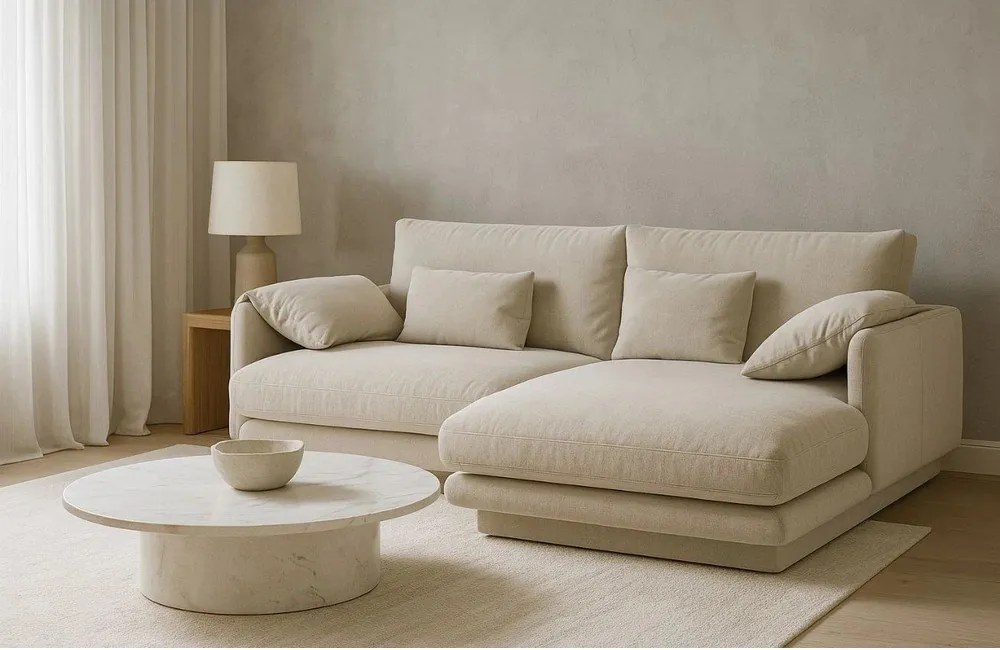 Colțar bej (cu colț pe partea dreaptă) Torino – Micadoni Home