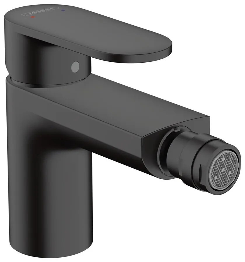 Baterie bideu Hansgrohe Vernis Blend monocomanda negru mat cu ventil Pop-Up