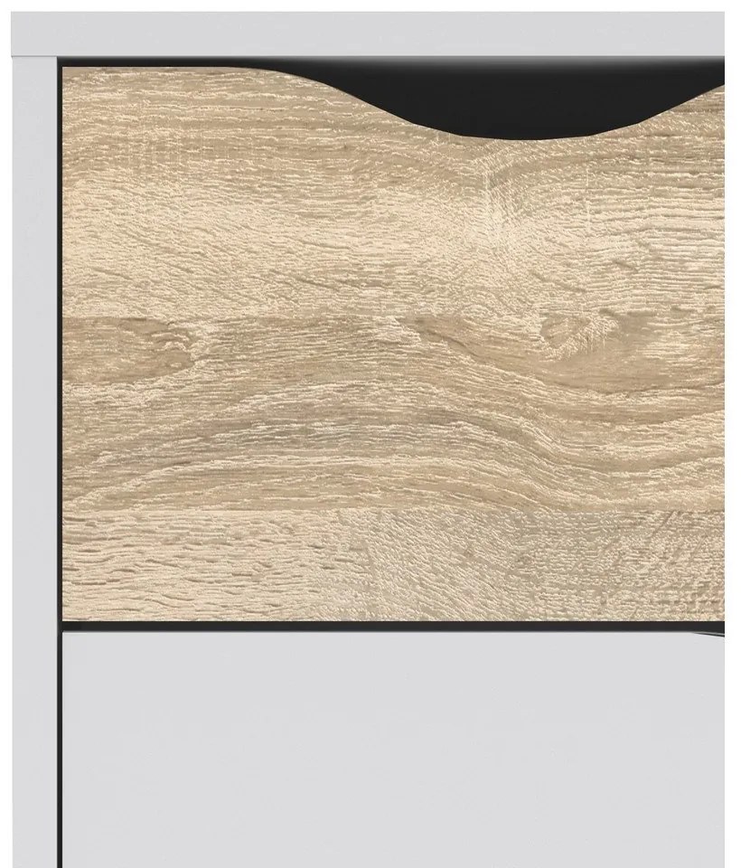 Comodă Tvilum Oslo, 99x82 cm, alb-natural