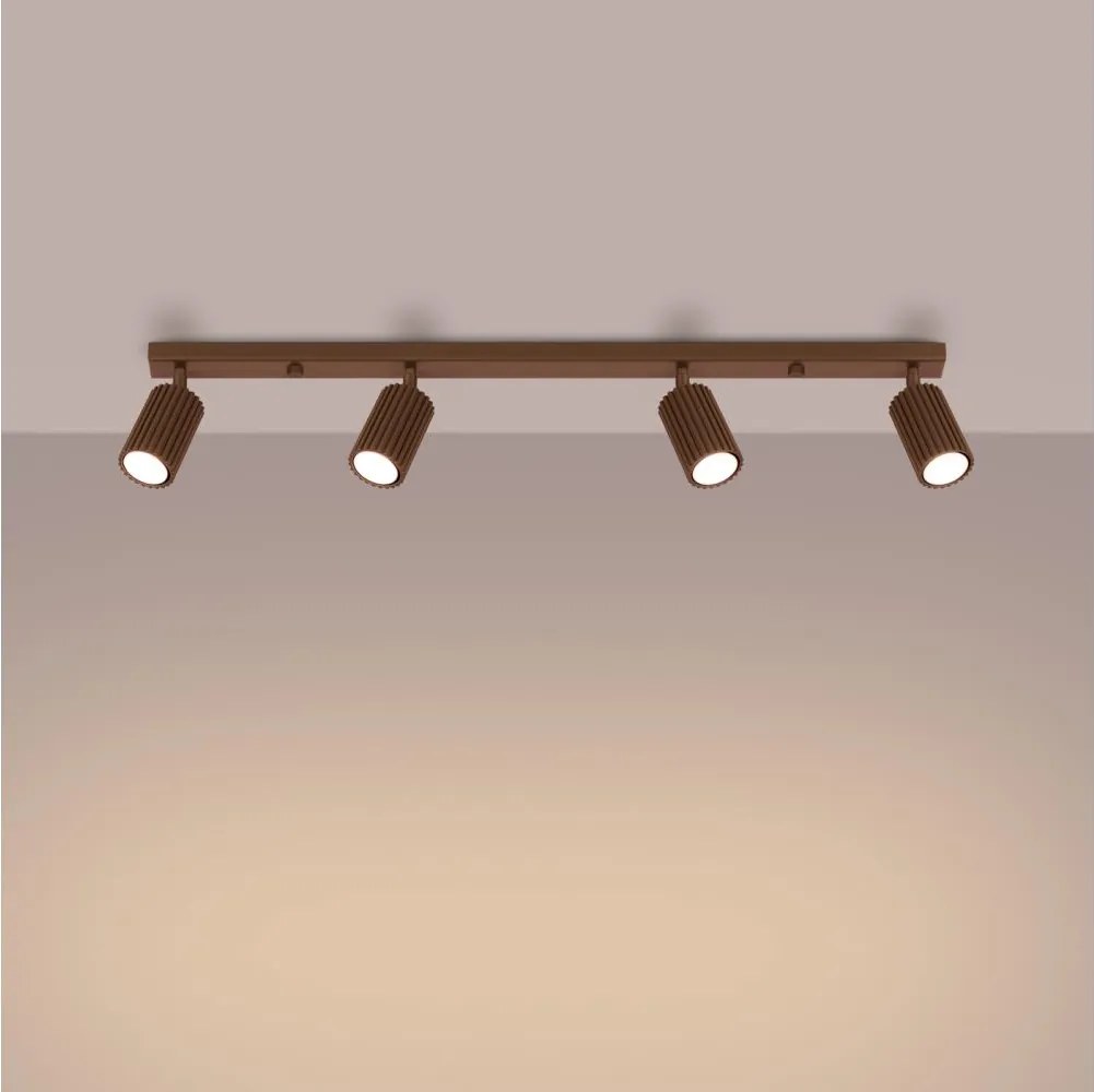 Brilagi - Spot LED CRESTO 4xGU10/10W/230V maro