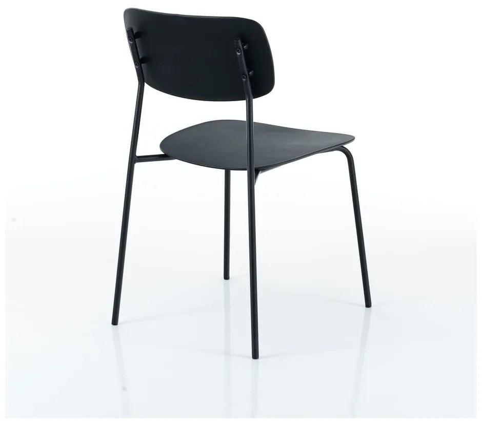 Scaune de dining negre 2 buc. Primary - Tomasucci