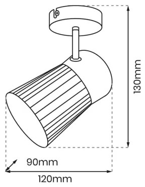 Spot BEST 1xE14/40W/230V auriu