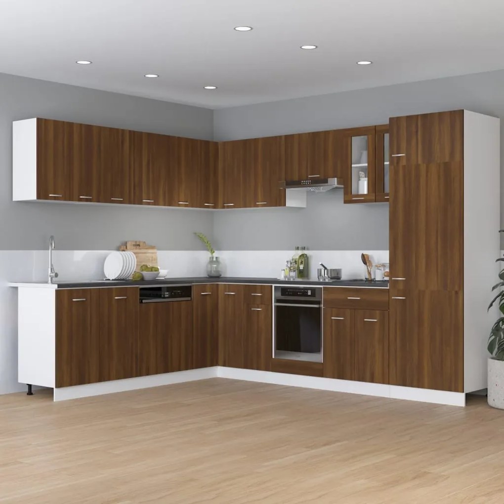 vidaXL Dulap inferior cu sertar “Lyon”, stejar maro, 60x46x81,5 cm