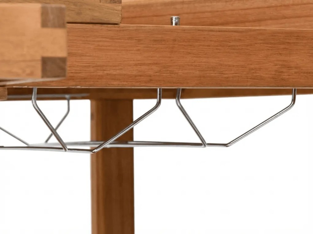 Masa de servire pe roti pentru gradina GRIL PARTY, lemn de acacia