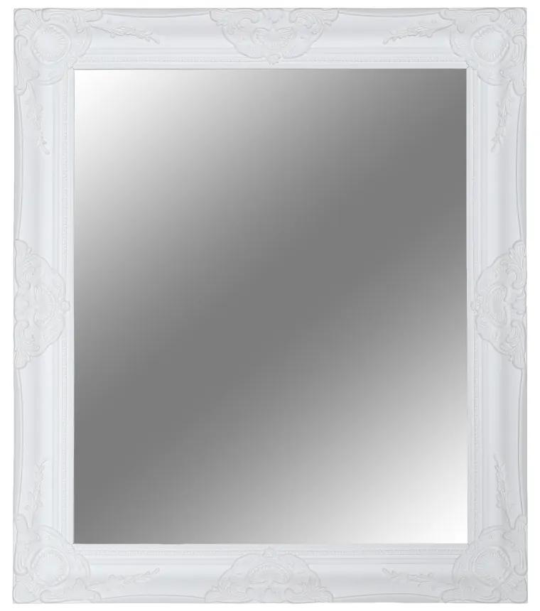 Oglinda, cadru alb din lemn, MALKIA TIP 13