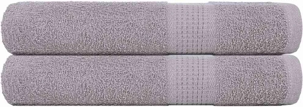 vidaXL Prosoape de saună, FROGN, 2 buc., gri, 80x200 cm, 360 g/m²